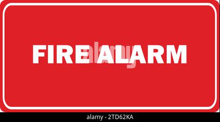 Panneau de commande d'alarme incendie | panneau d'alarme incendie | indication de panneau incendie Illustration de Vecteur