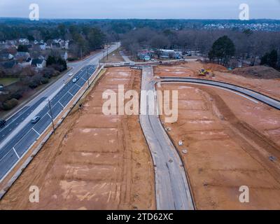 images de drones de subdivisions de maisons unifamiliales suburbaines aux états-unis Banque D'Images