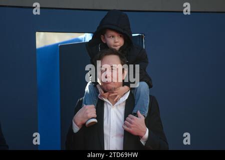 Rome, Italie. 16 décembre 2023. Elon Musk assiste à Atreju 2023, la réunion annuelle du parti politique de droite Fratelli d'Italia à Rome. Crédit : SOPA Images Limited/Alamy Live News Banque D'Images