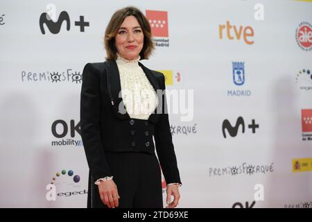 Lola Dueñas assiste au tapis rouge pour les prix Jose María Forque 2023 au Palacio Municipal de Congresos de Madrid le 16 décembre 2023 à Madrid, Banque D'Images