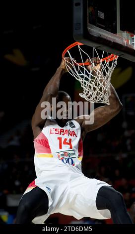 Madrid, 6 septembre 2014. Mundobasket 2014. Espagne - Sénégal. Dans l'image : Serge Ibaka. Photo : Ignacio Gil.... Archdc. Crédit : Album / Archivo ABC / Ignacio Gil Banque D'Images