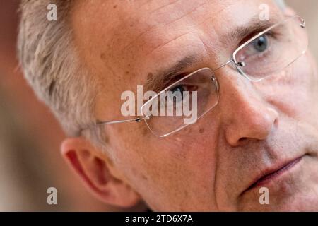 Madrid, 07/03/2018. Entretien avec le secrétaire général de l’OTAN, Jens Stoltenberg, à Moncloa. Photo : de San Bernardo Archdc. Crédit : Album / Archivo ABC / Eduardo San Bernardo Banque D'Images