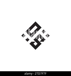 Logo de concept géométrique DONC abstrait dans un design professionnel de haute qualité qui sera le meilleur pour le style de rue Illustration de Vecteur