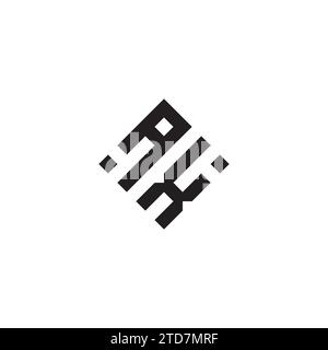 Logo de concept géométrique abstrait XA dans un design professionnel de haute qualité qui sera le meilleur pour le style de rue Illustration de Vecteur