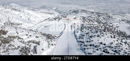 Ergan ski Resort View, Erzincan, Turquie Banque D'Images