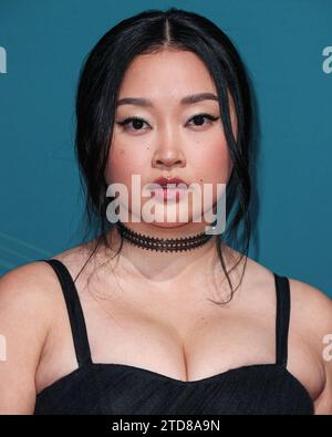 BEVERLY HILLS, LOS ANGELES, CALIFORNIE, États-Unis - DÉCEMBRE 16 : l'actrice et YouTubeuse américaine Lana Condor arrive au 21e gala annuel inoubliable Asian American Awards qui s'est tenu à l'hôtel Beverly Hilton le 16 décembre 2023 à Beverly Hills, Los Angeles, Californie, États-Unis. (Photo de Xavier Collin/image Press Agency) Banque D'Images