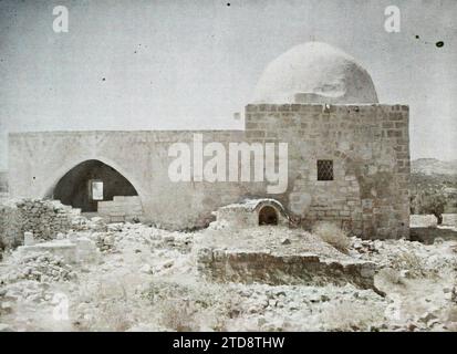 Environs de Bethléem, Palestine tombe de Rachel, religion, Habitat, Architecture, tombeau, judaïsme, architecture funéraire, Palestine, env. De Bethléem, Tombeau de Rachel (près de Bethléem), Bethléem, 01/08/1918 - 01/08/1918, Castelnau, Paul, 1918 - Moyen-Orient, Egypte, Palestine, Chypre - Paul Castelnau (Section photographique de l'armée) - (9 janvier-6 octobre), Autochrome, photo, verre, Autochrome, photo, positif, horizontal, taille 9 x 12 cm Banque D'Images