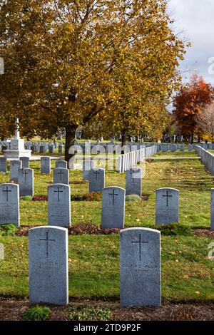 Cimetière Beechwood et cimetière militaire national Ottawa Ontario Canada. Banque D'Images