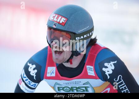 Val Gardena, Tyrol du Sud, Italie. 16 décembre 2023. Audi FIS coupe du monde de ski finale 2023 jour 3 ; deuxième descente masculine ; Bryce Bennett (USA) crédit : action plus Sports/Alamy Live News Banque D'Images