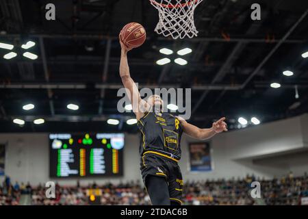 Ludwigsburg, Deutschland. 17 décembre 2023. Jaren Lewis (MHP Riesen Ludwigsburg, #08), GER, MHP Riesen Ludwigsburg vs Syntainics MBC, Basketball, Bundesliga, easycredit BBL, 11. Spieltag, Spielzeit 2023/2024, 17.12.2023, photo : Eibner-Pressefoto/Sascha Walther crédit : dpa/Alamy Live News Banque D'Images