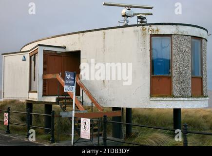 Vue de l'ancienne station radar de Fleetwood, Lancashire, Royaume-Uni, Europe Banque D'Images