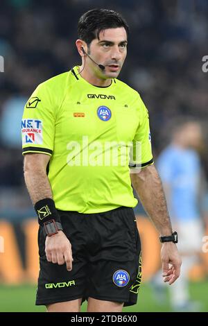 Stadio Olimpico, Rome, Italie. 17 décembre 2023. Serie A football ; Lazio contre Inter Milan ; arbitre Fabio Maresca crédit : action plus Sports/Alamy Live News Banque D'Images