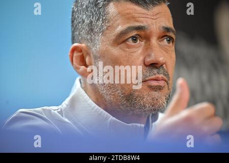 Porto, Portugal. 17 décembre 2023. Vila Nova de Gaia, 12/07/2023 - la conférence de presse de Sérgio Conceição a eu lieu ce matin au centre d'entraînement d'Olival en prévision du match Sporting vs FC Porto, comptant pour la ligue Portugal Bwin. (Pedro Granadeiro/Global Imagens) crédit : Atlantico Press/Alamy Live News Banque D'Images