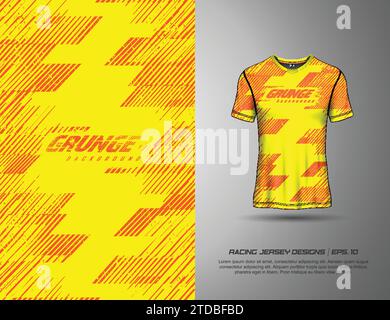 Tshirt sports grunge texture fond pour maillot de football, descente, cyclisme, football, jeux. Illustration de Vecteur
