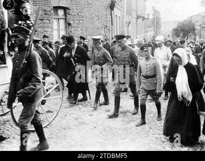 09/30/1918. Troupes allemandes à Tbilissi (Caucase). La présidence du duel. Photos : bufa. Crédit : Album / Archivo ABC / BUFA Banque D'Images