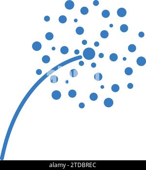 Pissenlit fleur modèle vectoriel logo Illustration de Vecteur