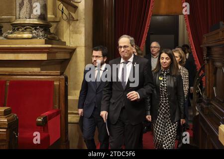 Barcelone, 01/04/2020. Session plénière au Parlement de Catalogne photo : PEP Dalmau. Archdc. Crédit : Album / Archivo ABC / PEP Dalmau Banque D'Images