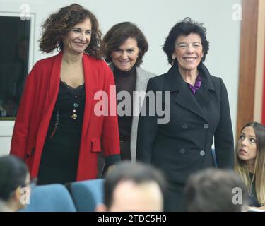 Madrid, 01/14/2020. Palais de Moncloa. Première réunion du gouvernement progressiste de Pedro Sánchez pour la XIVe législature. Photo : Jaime García. ARCHDC. Crédit : Album / Archivo ABC / Jaime García Banque D'Images