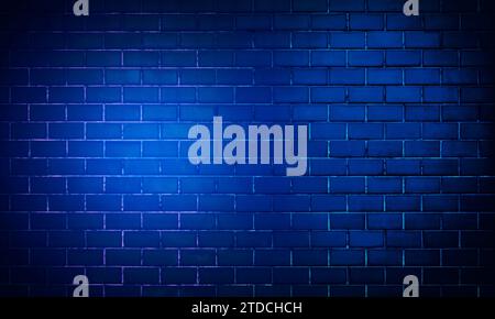 Old Brick Wall peinture à l'huile de texture abstraite sur toile de couleur bleue, fond. Image de fond artistique. Peinture abstraite sur toile. Contemporain Banque D'Images