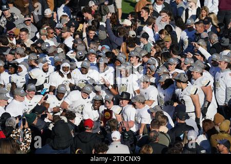 18 décembre 2023, McKinney, Texas, USA : 16 décembre 2023, McKinney, Texas, États-Unis : les joueurs de Harding célèbrent leur victoire au championnat de football de division II de la NCAA après avoir battu 38-7 contre l'école des mines du Colorado au stade McKinney ISD le samedi 16 décembre 2023. À McKinney, Texas, États-Unis (image de crédit : © Javier Vicencio/eyepix via ZUMA Press Wire) USAGE ÉDITORIAL UNIQUEMENT! Non destiné à UN USAGE commercial ! Banque D'Images