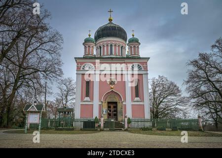 Alexander-Newski-Gedächtniskirche, Kolonie Alexandrowka, Potsdam, Brandenburg, Deutschland Banque D'Images