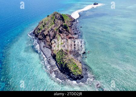 Iles du Nord de Mayotte lagune Océan Indien drone de vision aérienne Banque D'Images