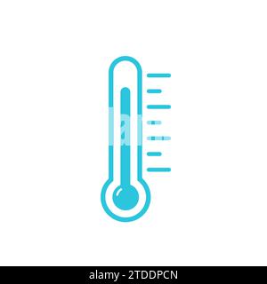 Icône de thermomètre extérieur. À partir du jeu d'icônes bleues. Illustration de Vecteur