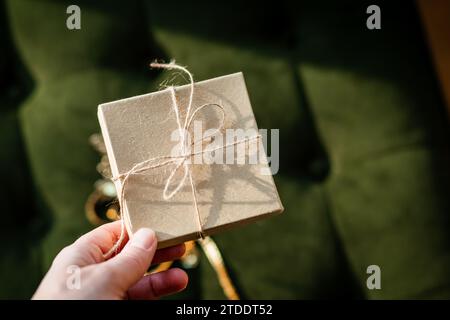 Emballage cadeau des fêtes pour noël Banque D'Images