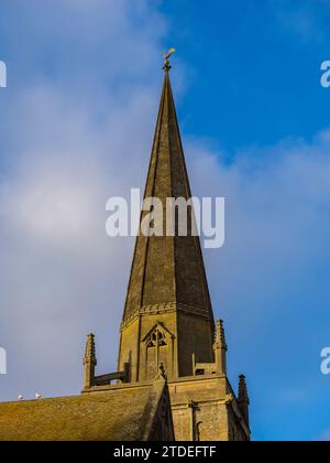 La flèche de l'église St Helens, Abingdon-on-Thames, Oxfordshire, Angleterre, Royaume-Uni, GO. Banque D'Images