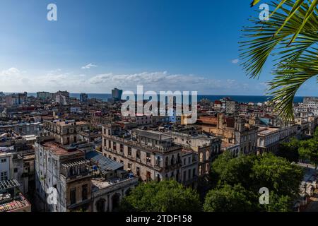 Vue sur la vieille ville de la Havane, Cuba, Antilles, Amérique centrale Banque D'Images