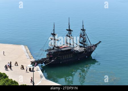 Bateau pirate, Thessalonique, Grèce Banque D'Images