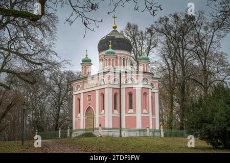 Alexander-Newski-Gedächtniskirche, Kolonie Alexandrowka, Potsdam, Brandenburg, Deutschland *** Alexander Nevsky Memorial Church, Alexandrovka Colony, Potsdam, Brandenburg, Allemagne Banque D'Images