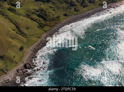 La côte sauvage située dans la province du Cap oriental en Afrique du Sud. Banque D'Images