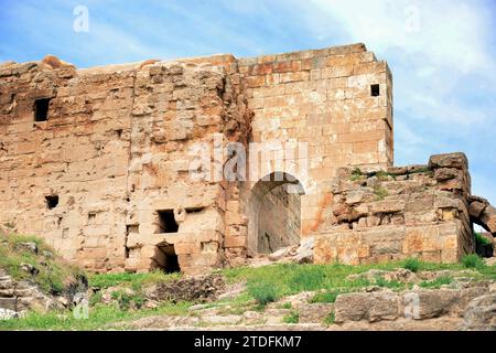 Une forteresse se trouvait probablement déjà ici à l'époque hittite, mais la structure visible aujourd'hui remonte en grande partie aux années suivant 1059 Banque D'Images