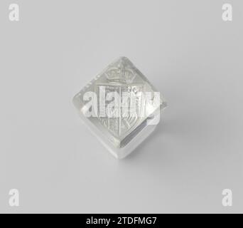 Signet de verre de Maria II Stuart, reine d'Angleterre et d'Écosse, avec estampe, anonyme, c. 1400 - c. 1950 signet de verre de Maria II Stuart, reine d'Angleterre et d'Écosse, avec estampe. Dans une boîte moderne. Coupe de verre Angleterre. Écosse Signet de verre de Maria II Stuart, reine d'Angleterre et d'Écosse, avec estampe. Dans une boîte moderne. Coupe de verre Angleterre. Écosse Banque D'Images