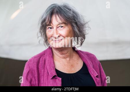 Edimburgh, Écosse. 18 août 2018. Le biographe, critique, radiodiffuseur et romancier britannique Victoria Glendinning assiste à un photocall pendant l'Edinbur Banque D'Images