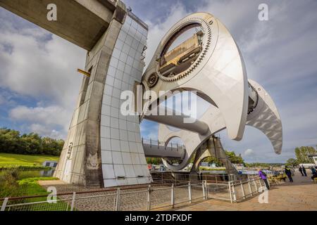 La roue de Falkirk en opération, Stirlingshire, Écosse Banque D'Images