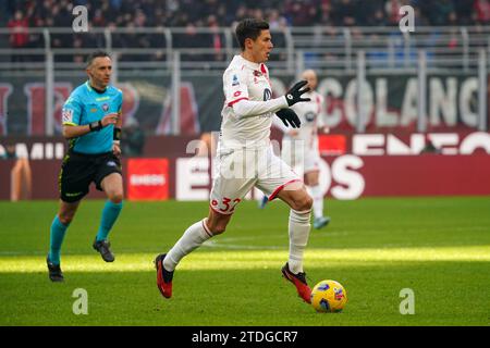Milan, Italie. 17 décembre 2023. Matteo Pessina lors du championnat italien Serie A match de football entre l'AC Milan et l'AC Monza le 17 décembre 2023 au stade San Siro de Milan, Italie - photo Morgese-Rossini/DPPI crédit : DPPI Media/Alamy Live News Banque D'Images