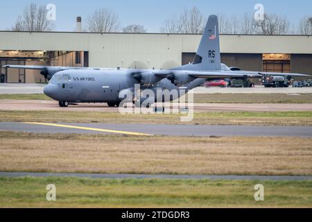 USAF C-130 RAF FAIRFORD Banque D'Images