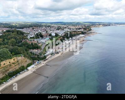 Shanklin Île de Wight Royaume-Uni établissant le plan aérien Banque D'Images