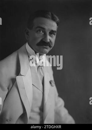 Portrait de Lyman Frank Baum. Année 1908. Par Dana Hull. Banque D'Images