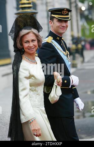 05/21/2004. Madrid 5-22-04.-Royal Cathedral mariage.-photo Ernesto Agudo. Crédit : Album / Archivo ABC / Ernesto Agudo Banque D'Images