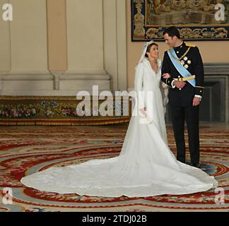 05/21/2004. Madrid 5-22-04.-mariage royal photos de famille.-photo Ernesto Agudo. Crédit : Album / Archivo ABC / Ernesto Agudo Banque D'Images