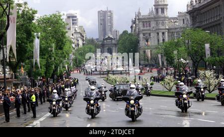 05/21/2004. Madrid 05-22-04 mariage royal de S.A.R. le Prince des Asturies avec Mme Letizia Ortiz Rocasolano.photo:Angel de Antonio. Crédit : Album / Archivo ABC / Ángel de Antonio Banque D'Images