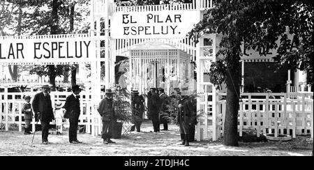 04/30/1913. Exposition nationale du bétail et des machines. Vue générale de l'installation de M. José Prado Palacios. Crédit : Album / Archivo ABC / Julio Duque Banque D'Images