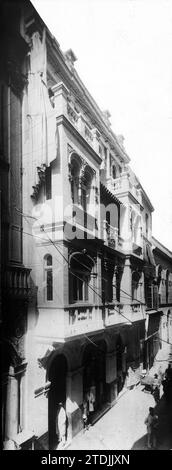 09/30/1913. Adresse de la société la Catalana Calle de las Sierpes, Séville, numéro 22. Crédit : Album / Archivo ABC / Juan Barrera Banque D'Images