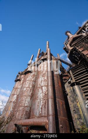 Vue de l'usine de fabrication d'acier Bethlehem Steel en Pennsylvanie Banque D'Images