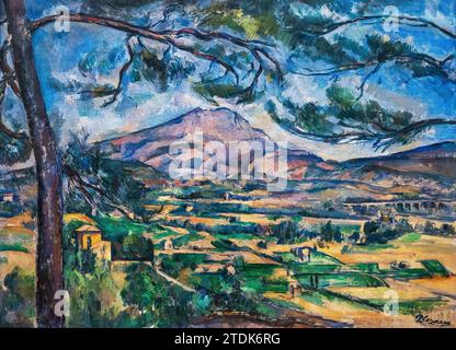 PAUL CÉZANNE (1839-1906) MONTAGNE SAINTE-VICTOIRE AVEC GRAND PIN (1887) LA COURTAULD GALLERY (1932) SOMERSET HOUSE (1776) LONDRES ROYAUME-UNI Banque D'Images