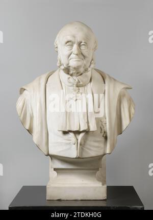 Buste van Dr. Nicolaas Beets (1814-1903), littéraryiste, Cornelis Beets, 1894 bust van Dr. Nicolaas Beets (1814-1903), littéraryiste. Marqué : C. Beets 1894. Buste en marbre (roche) des pays-Bas van Dr. Nicolaas Beets (1814-1903), littéraryiste. Marqué : C. Beets 1894. Marbre des pays-Bas (roche) Banque D'Images