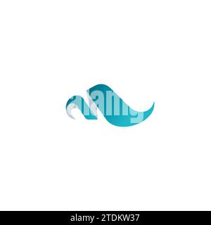 Symbole du logo NM Design moderne. Icône NM Illustration de Vecteur